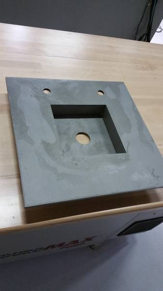 Découpe acier au jet d'au abrasif OMAX 5555