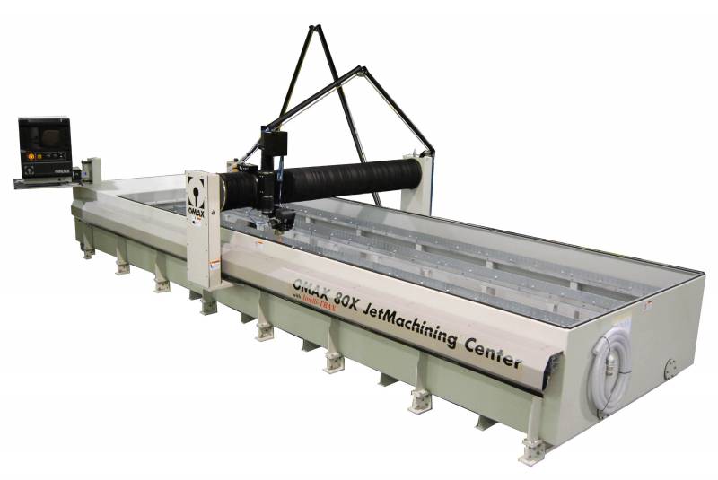 Grande table de découpe jet d'eau OMAX 80X