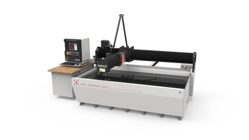 Machine de découpe jet d’eau de précision OMAX 55100 d’occasion à Paris – Compacte et efficace pour l’Île-de-France