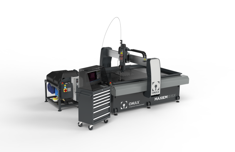MAXIEM 1515X : machine de découpe jet d’eau compacte et haute précision