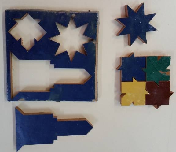 Découpe faïence sur machine jet d'eau OMAX 5555