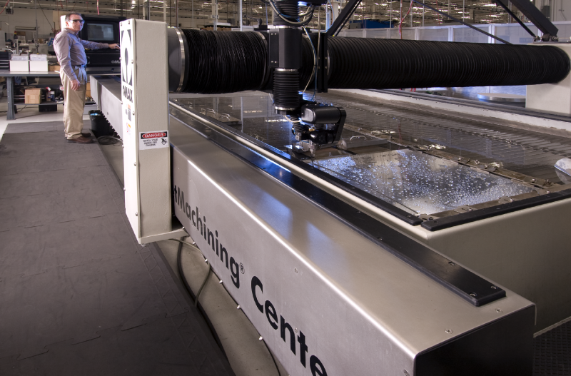 Essais de découpe jet d'eau sur GI 2021 7 - 10 sept