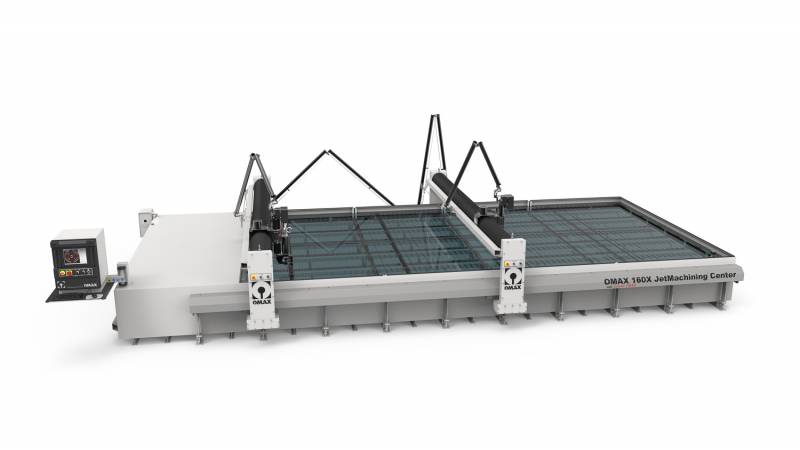 La plus grande machine découpe jet d'eau OMAX 160X