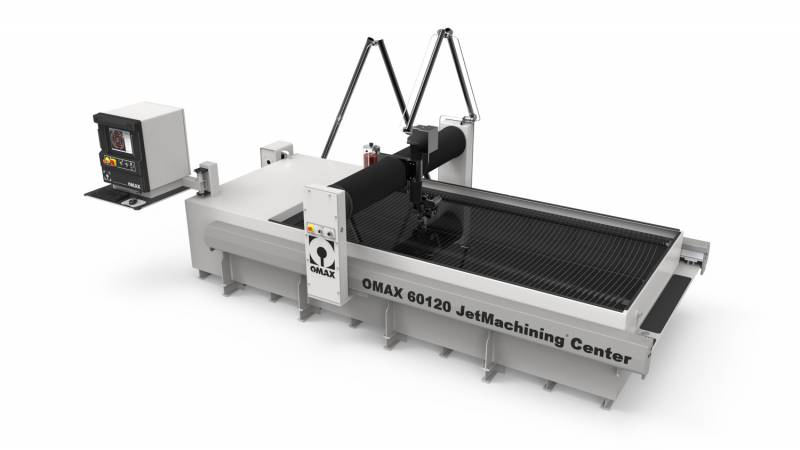 Performance machine découpe jet d'eau OMAX 60120