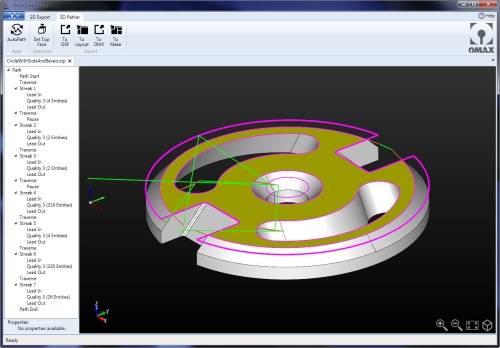 archives photos découpe par jet d'eau abrasif OMAX France sur Toulouse